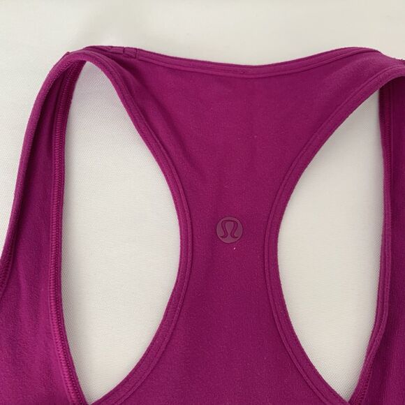 Lululemon Cool Racerback Tank Top Women 4 Regal Plum Purple Stretch Yoga Gym Run - Picture 4 of 6